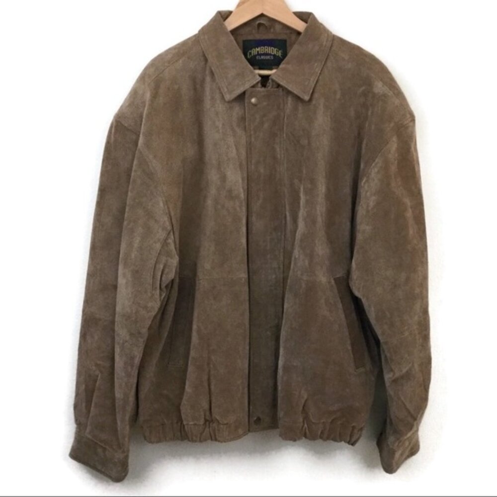 Cambridge Suede Bomber Jacket